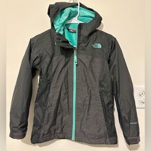 The North Face Girls Triclimate 3 in 1 Jacket Coat Size Small 7/8